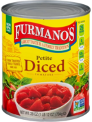 can of furmanos petite chopped tomotoes, so good