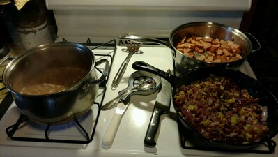 cooking red beand & rice